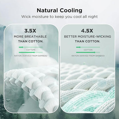 Bedsure Cooling Cotton Waffle Twin XL Blanket - Lightweight Breathable Blanket of Rayon Derived from Bamboo for Hot Sleepers, Luxury Throws for Bed, Couch and Sofa, Light Brown, 66x90 Inches