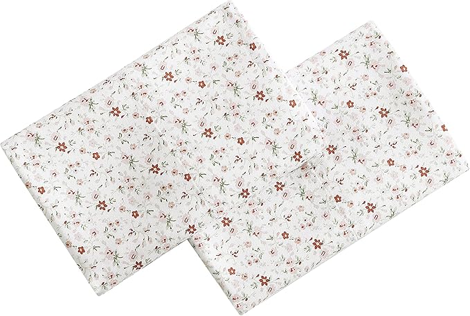 Laura Ashley Home - Standard Pillowcase Set, Cotton Sateen Bedding, Smooth & Wrinkle-Resistant (Evie Yellow, 2 Piece)