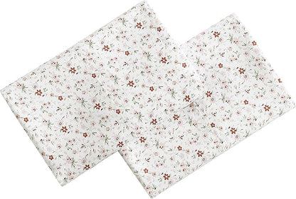 Laura Ashley Home - Standard Pillowcase Set, Cotton Sateen Bedding, Smooth & Wrinkle-Resistant (Evie Yellow, 2 Piece)
