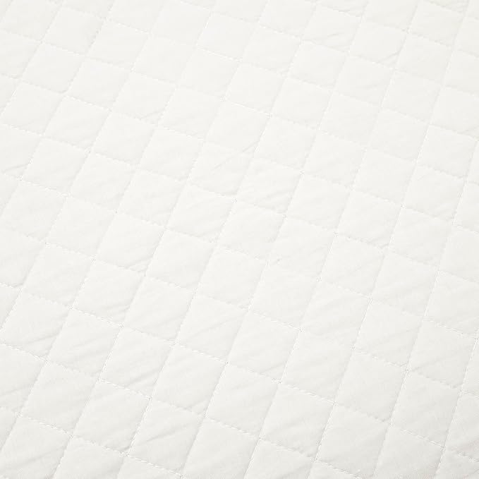 Lush Decor Ava Quilt Diamond Pattern Solid 2 Piece Oversized Bedding Blanket Bedspread Set - Twin-XL - White