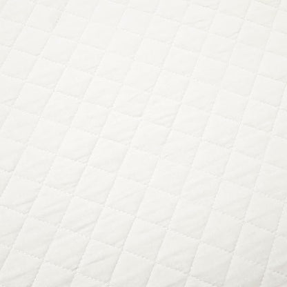 Lush Decor Ava Quilt Diamond Pattern Solid 2 Piece Oversized Bedding Blanket Bedspread Set - Twin-XL - White