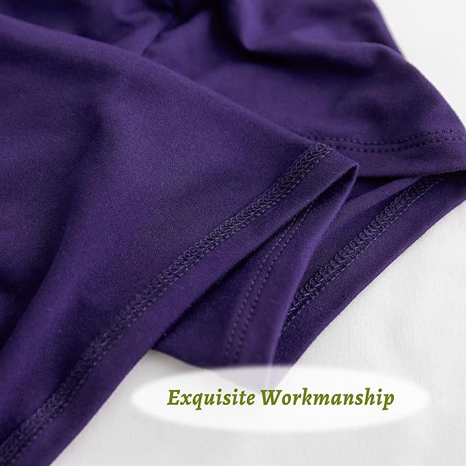 Stretchy Body Pillow Case Cover - Jersey Knit Long Pillowcase for Body Pillow, 1 Pack - Envelope Closure & Skin-Friendly, Soft and Breathable for Sleeping, 20"x54", Purple