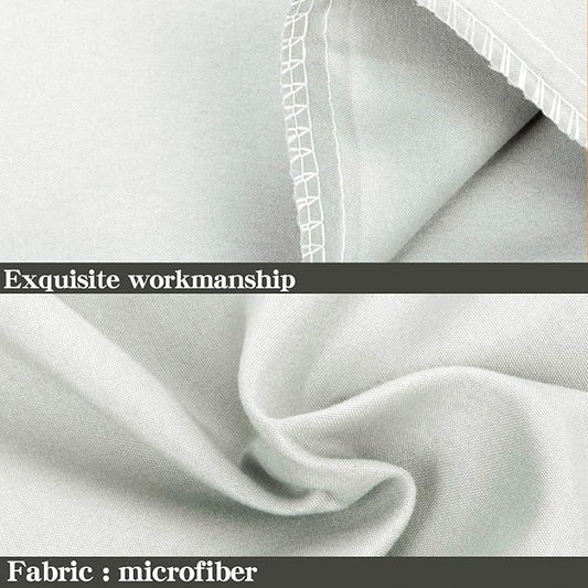 NTBAY King Pillowcase Set - 2 Pack Brushed Microfiber 20x40 Pillowcases - Soft, Wrinkle-Free, Fade-Resistant, Stain-Resistant, Light Grey Pillowcases with Envelope Closure - 20x40 Inches, Light Grey