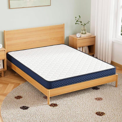 Signature Design by Ashley Queen Size Medium Firm 6 Inch Memory Foam Mattress with Breathable Quilted Cover, Fiberglass Free, Mattress in A Box