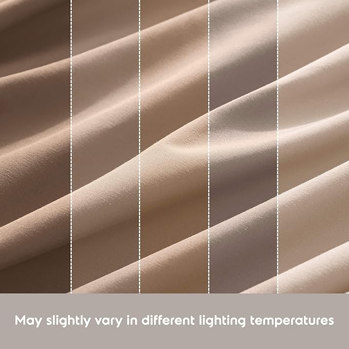 Nestl Twin XL Sheet Set - College Dorm Size - Luxury 1800 Ultra-Soft Microfiber Twin Extra Long Bed Sheets - Deep Pockets - Easy Fit - Extra Soft - 3 Piece Set (Twin XL, Taupe)