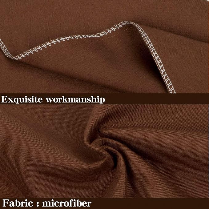 NTBAY Queen Pillowcase Set - 4 Pack Brushed Microfiber 20x30 Pillowcases - Soft, Wrinkle-Free, Fade-Resistant, Stain-Resistant, Brown Pillowcases with Envelope Closure - 20x30 Inches, Brown