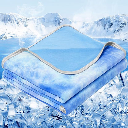 inhand Cooling Blanket Full Size (80"x90"), Cooling Blankets for Hot Sleepers, Absorbs Heat to Keep Adults Cool for Summer Nights Sweats, Thin Cold Lightweight Blanket for Couch Bed, All Season Use
