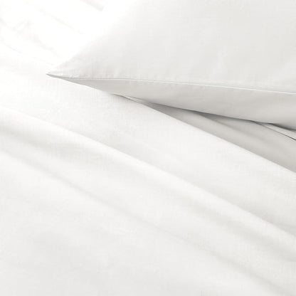 Comfort Spaces 100% Cotton Sheet Set Breathable, Lightweight, Soft with 14" Elastic Pocket Fits up to 16" Mattress, All Season Cozy Bedding, Matching Pillow Case, King White 4 Piece