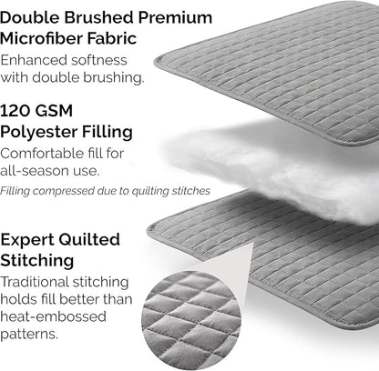 Southshore Fine Living, Inc. Comforter Quilt, King Size Bedding Set, Cal King Quilt Coverlet Set with 2 Shams, Soft Brushed Lightweight Bedspread, Pet Hair Resistant, Steel Grey