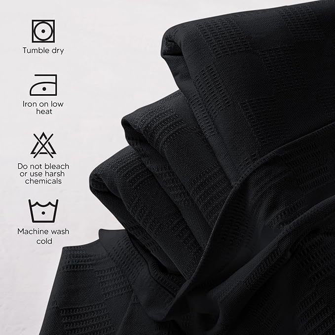 Utopia Bedding Black 100% Cotton Blanket [King Size - 90x108 Inch] Lightweight, Soft and Breathable Thermal Blanket for All Seasons