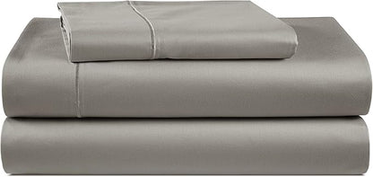 LANE LINEN 100% Egyptian Cotton Twin XL Sheets, Soft & Comfy No Pill Fade Resistant Oeko-Tex Certified sustainably Produced Cotton Sheets Twin XL, 15" Extra deep Pokcet Bed Sheets - Charcoal