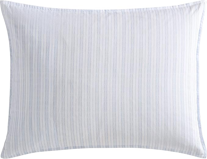 Laura Ashley - Twin XL Comforter Set, Soft & Reversible Cotton Bedding for Year Round Use, 2 Piece Bed Set with Matching Pillowcase (Belinda Blue)