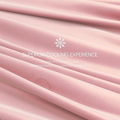 Sheal Cooling Comforter Queen Size 80'' x 90'', Q-Max Rating of >0.4, Double-Sided Cool Tech Comforter & Colors, All-Season Lightweight Blanket to Quickly Cool Down, Pink Blue