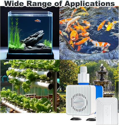 SongLong Submersible Pump 400GPH 6ft. High Lift for Fountains | Ultra Quiet, with Over Heating Protection, for Hydroponics, Ponds, Aquariums & More