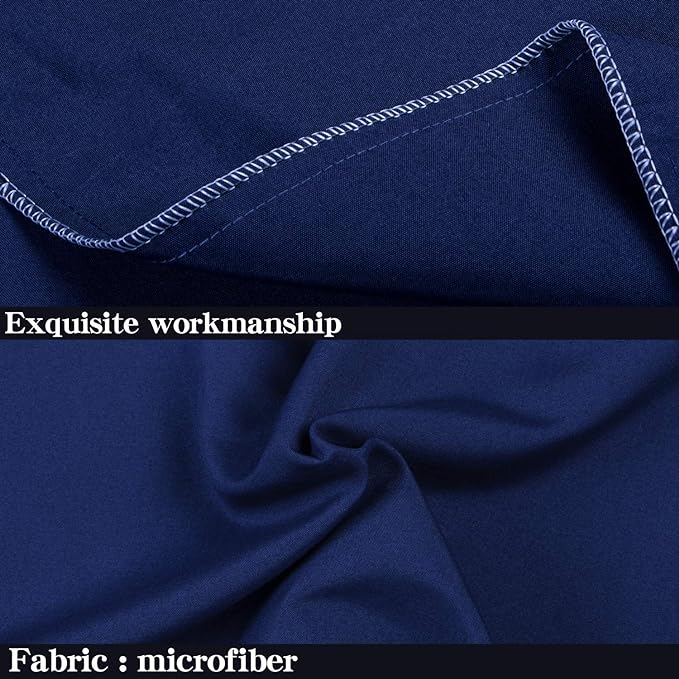 NTBAY Body Pillowcase - Brushed Microfiber 20x54 Pillowcase - Soft, Wrinkle-Free, Fade-Resistant, Stain-Resistant, Navy Blue Body Pillow Cover with Envelope Closure - 20x54 Inches, Navy Blue