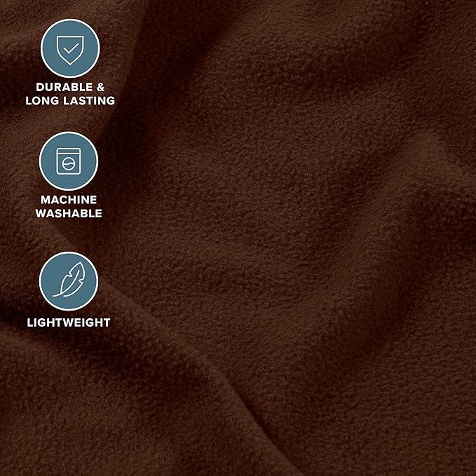 Bare Home Super Soft Fleece Sheet Set - Full Size - Extra Plush Polar Fleece, No-Pilling Bed Sheets - All Season Cozy Warmth (Full, Cocoa)