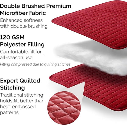 Southshore Fine Living, Inc. Full/Queen Quilt Bedding Set, Microfiber Quilts Queen Size, Coverlet, Stain & Pet Hair Resistant Bedding, Full Size Bedspread with 2 Pillow Shams, Chili Pepper Red