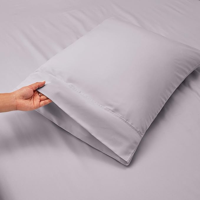 Hearth & Harbor Extra Deep Pocket Sheets - Fits Mattress 18-24 Inches Deep - Extra Deep Pocket California King Size - 6 Piece Cal King Sheets - Cal King, Light Lavender