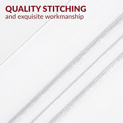 Mellanni Pillow Cases Set - 4 PC Iconic Collection Pillowcases - Hotel Luxury, Extra Soft, Cooling Pillow Covers - Wrinkle, Fade, Stain Resistant (Standard/Queen 20" x 30", White) (Pack of 2)