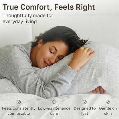 California Design Den Full Size Bed Sheets Set - 400 Thread Count Sateen, Natural 100% Cotton Sheets Full Size, Deep Pocket and Durable Bedding Set - Taupish-Sage Crosshatch