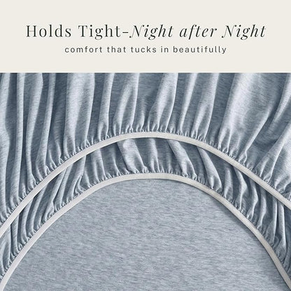Hearth & Harbor Bed Sheets, Luxury Soft 6 Piece Bed Sheet Set Extra Deep Pocket Fitted Sheets Fits Mattress up to 21", Double Brushed Bedding Sheets & Pillowcases,