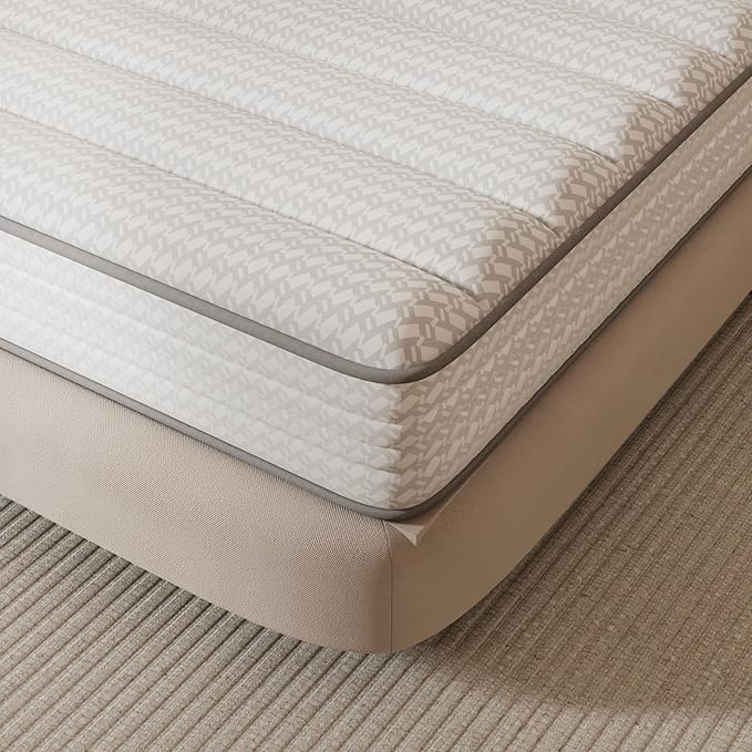 Novilla Queen Mattress, 6 Inch Queen Size Mattresses in a Box with Smarts™ Coil for Pressure Relief, Medium Plush Foam and Spring Hybrid Colchones with CertiPUR-US Certified for Kids