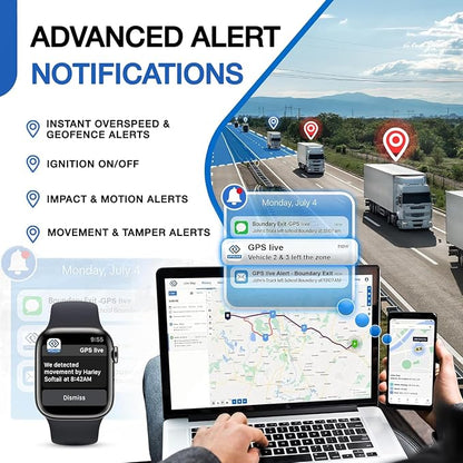 DB2-4G GPS Tracker for Vehicles – Real-Time Vehicle Tracking Device for Car, Van, Motorhome | Easy Battery Install | Live App Tracking | 4G Fleet Tracking | Low Cost Plan | Free Trial