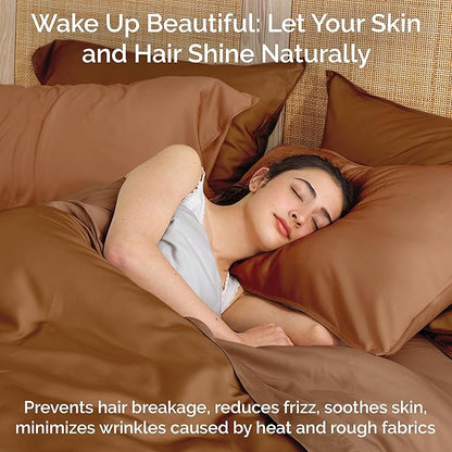Viscose Bamboo Sheets Queen Size 4PC Set - Cooling Bedding for Hot Sleepers with Moisture Wicking Technology - Silky Soft 18 Inch Deep Pocket - Almond 60"x 80"