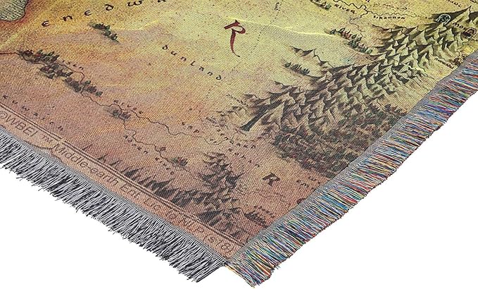 Northwest Lord Of The Rings - The Hobbit Woven Tapestry Throw Blanket, 48" x 60", Middle Earth