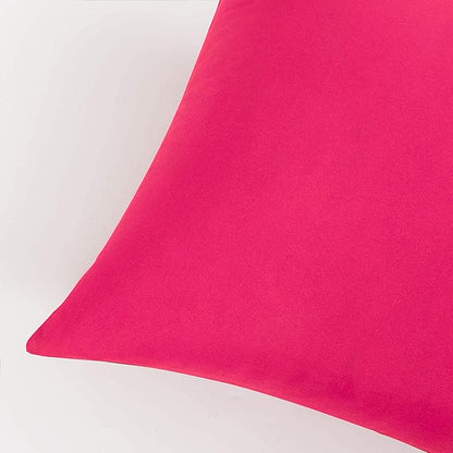FLXXIE Body Pillow Cover - Super Soft Microfiber 20x54 Body Pillow Case - Envelope Closure, Wrinkle, Stain Resistant 20x54 Long Pillowcase, Magenta
