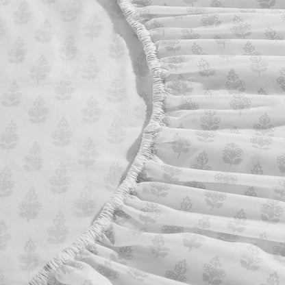 Laura Ashley - King Sheets, Lightweight & Breathable Cotton Percale Bedding Set with Matching Sham(s), Oeko-Tex Certified (Francesca Grey, King)