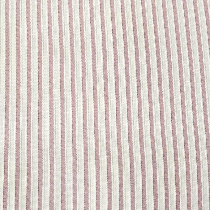 Comforter Set King Purple Soft Luxury Washed Microfiber Jacquard 3 Pieces Bedding, White Grayish Purple Vertical Ticking Stripes Pattern Comforter with 2 Pillowcases Breathable Durable Comfy