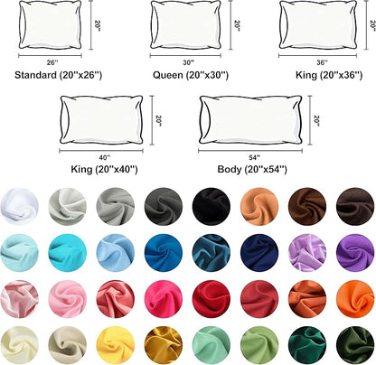 NTBAY Queen Pillowcase Set - 4 Pack Brushed Microfiber 20x30 Pillowcases - Soft, Wrinkle-Free, Fade-Resistant, Stain-Resistant, Brunt Orange Pillowcases with Envelope Closure - 20x30 Inches