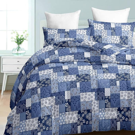 HighBuy King Size Comforter Set Jacquard Medallion Comforter Hotel Quality Dark Grey Blue King Comforters for Men Teens Boho Bedding Set 3 Piece Comforter Fluffy with 2 Pillowcases,Kids Boys