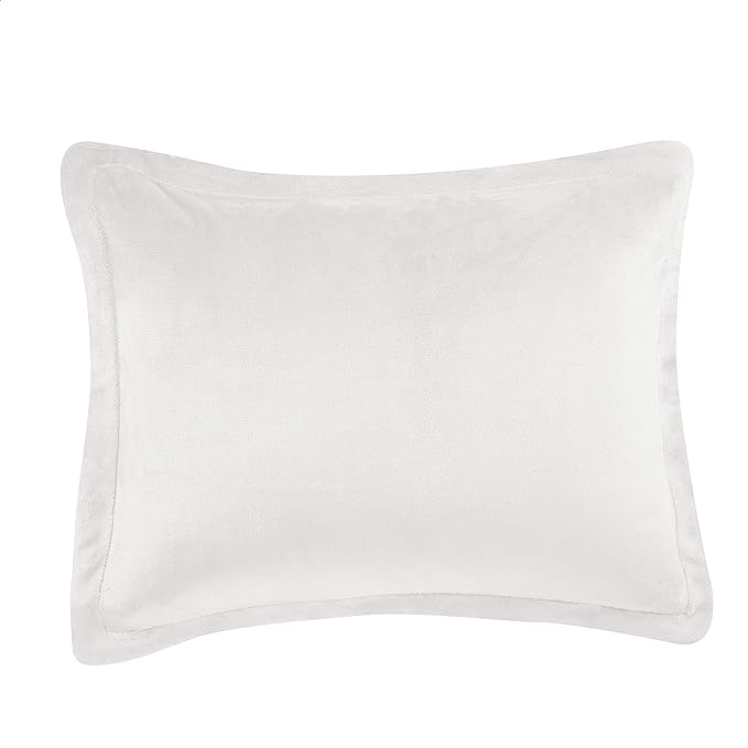 Amazon Basics 3-Piece Micromink Sherpa Bedding Set, Ultra-Soft, Warm All Season Comforter, Full/Queen, Cream