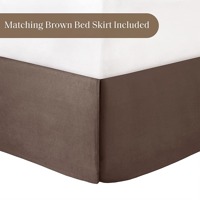 Madison Park Vintage Floral Reversible Comforters King Size Bed, All Season, Down Alternative Bedding Comforter, Bedskirt, Pillows, Shams, Salara, Queen Terracotta 7 Piece | Reversible