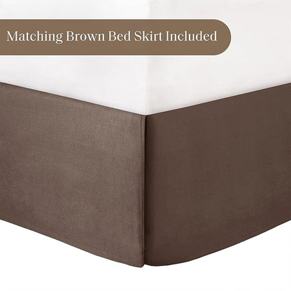 Madison Park Vintage Floral Reversible Comforters King Size Bed, All Season, Down Alternative Bedding Comforter, Bedskirt, Pillows, Shams, Salara, Cal King Terracotta 7 Piece | Reversible