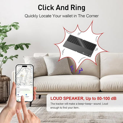 2026 Apple MFi Certified Wallet Tracker Smart Card for Find My iPhone Ultra Thin Air Tracker Tag for Travel, 5 Years+ Staying Power, IP69 Waterproof, Key Finder & Item Locator for Keys, Bags, Passport