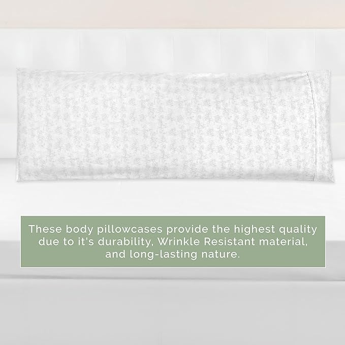 Elegant Comfort Ultra Soft 1-Piece Set Sea Waves Print Pillowcases - 1500 Premium Hotel Quality Microfiber, Soft and Smooth Hidden Zipper Closure 1-Piece Pillow Covers - Body Pillowcase, Wave Beige