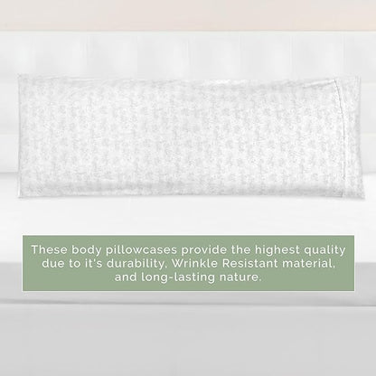 Elegant Comfort Ultra Soft 1-Piece Set Sea Waves Print Pillowcases - 1500 Premium Hotel Quality Microfiber, Soft and Smooth Hidden Zipper Closure 1-Piece Pillow Covers - Body Pillowcase, Wave Beige
