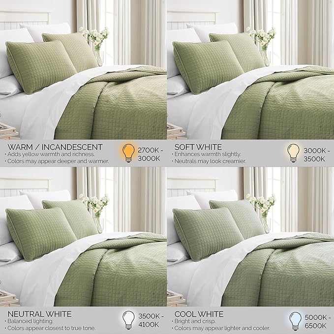 Southshore Fine Living, Inc. Oversized King Quilt Bedding Set, Pet Hair Resistant Bedding, Microfiber Lightweight Bedspread, California King Coverlet Set w/2 Pillow Shams, Sage Green Quilt