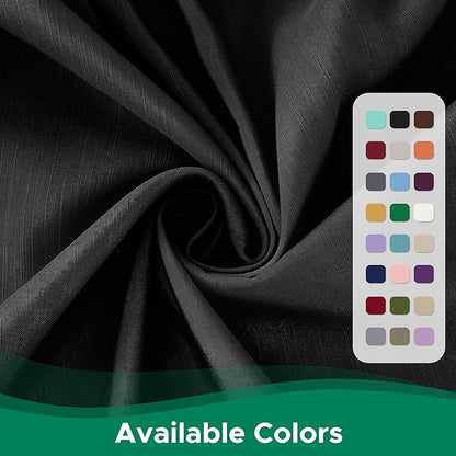 Biscaynebay Wrap Around Bed Skirts for King & Cal King Beds 14" Drop, Black Adjustable Elastic Dust Ruffles Easy Fit Wrinkle & Fade Resistant Silky Luxurious Fabric Solid Machine Washable
