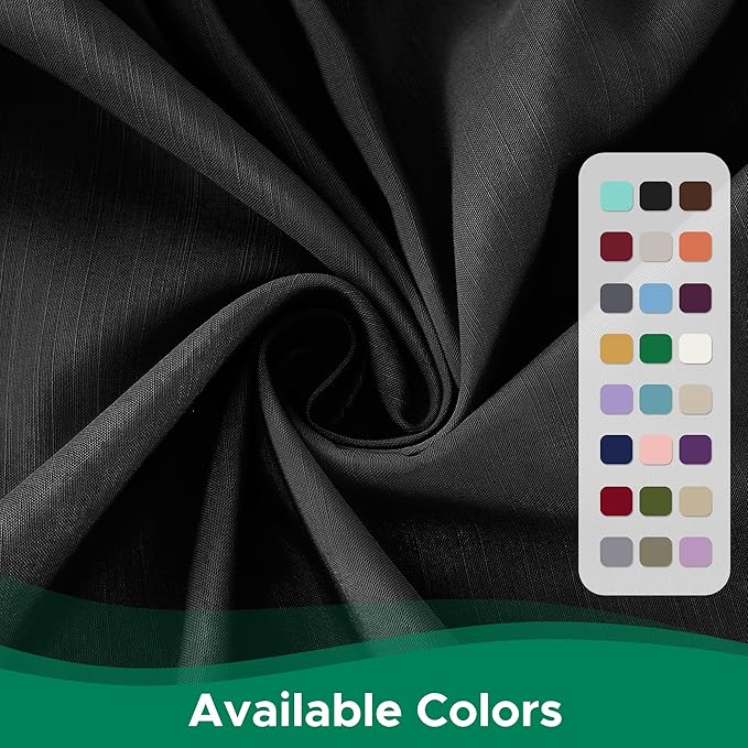 Biscaynebay Wrap Around Bed Skirts for Queen Beds 15" Drop, Black Adjustable Elastic Dust Ruffles Easy Fit Wrinkle & Fade Resistant Silky Luxurious Fabric Machine Washable