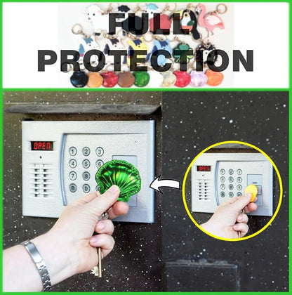 Leather Keychain Holder Case Compatible with AirTag,Cute Protective Bright Cover with Keyring,Anti-Scratch Finder GPS Tracker Case for Wallet Keys,bag,pets,Backpack(Green)