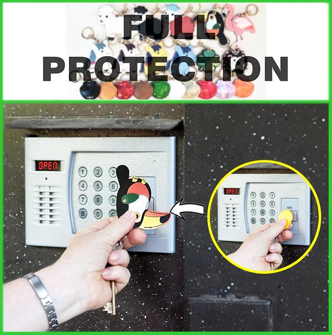Leather Keychain Holder Case Compatible with AirTag,Cute Protective Cover with Keyring,Anti-Scratch Finder GPS Tracker Case for Wallet Keys,Bag,Pets,Backpack(Toucan)