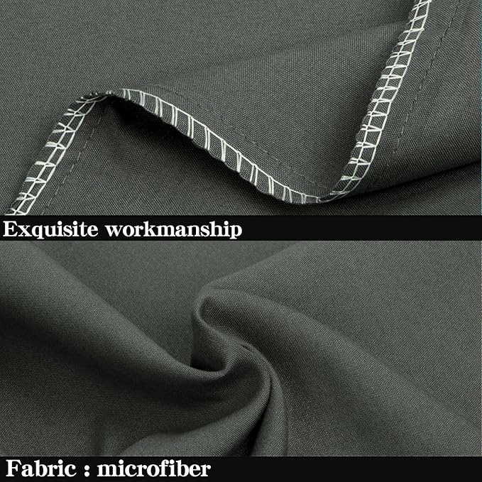 NTBAY Standard Pillowcase Set - 2 Pack Brushed Microfiber 20x26 Pillowcases - Soft, Wrinkle-Free, Fade-Resistant, Stain-Resistant, Dark Grey Pillowcases with Envelope Closure - 20x26 Inches, Dark Grey