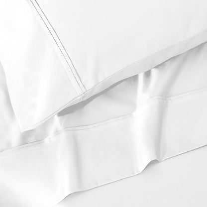 1200 Thread Count 100% Egyptian Cotton, Soft and Breathable, 2-Piece Standard Pillowcase Set Solid, White