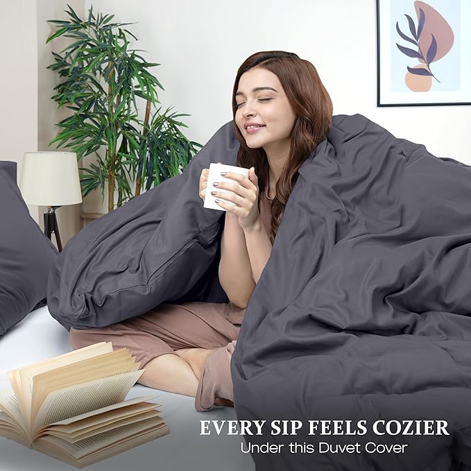 Utopia Bedding Duvet Cover Queen Size - 3 Piece with Zipper Closure - 1 Comforter Cover 90X90 Inches & 2 Pillow Shams 20X26 Inches (White) Comforter Not Included
