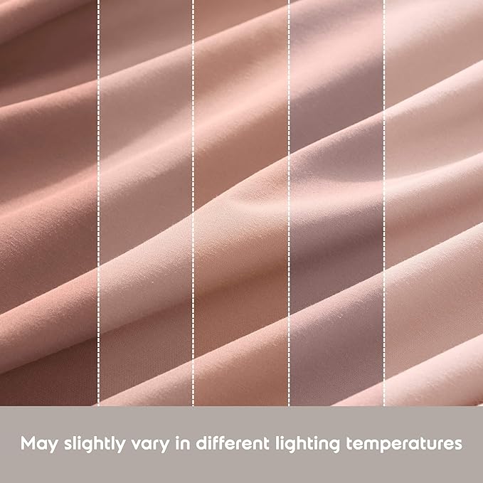 Nestl Queen Sheet Set - Luxury 1800 Ultra-Soft Microfiber Bed Sheets - Double Brushed - Deep Pockets - Easy Fit - 4 Piece Set - Bedding Sheets & Pillowcases (Queen, Peach Beige)