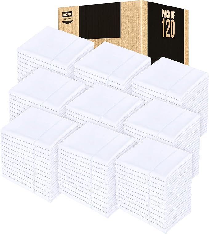 Utopia Bedding King Pillow Cases - 120 Pack - Envelope Closure - Soft Brushed Microfiber Fabric - Pillow Covers 20 X 40 Inches (King, White)